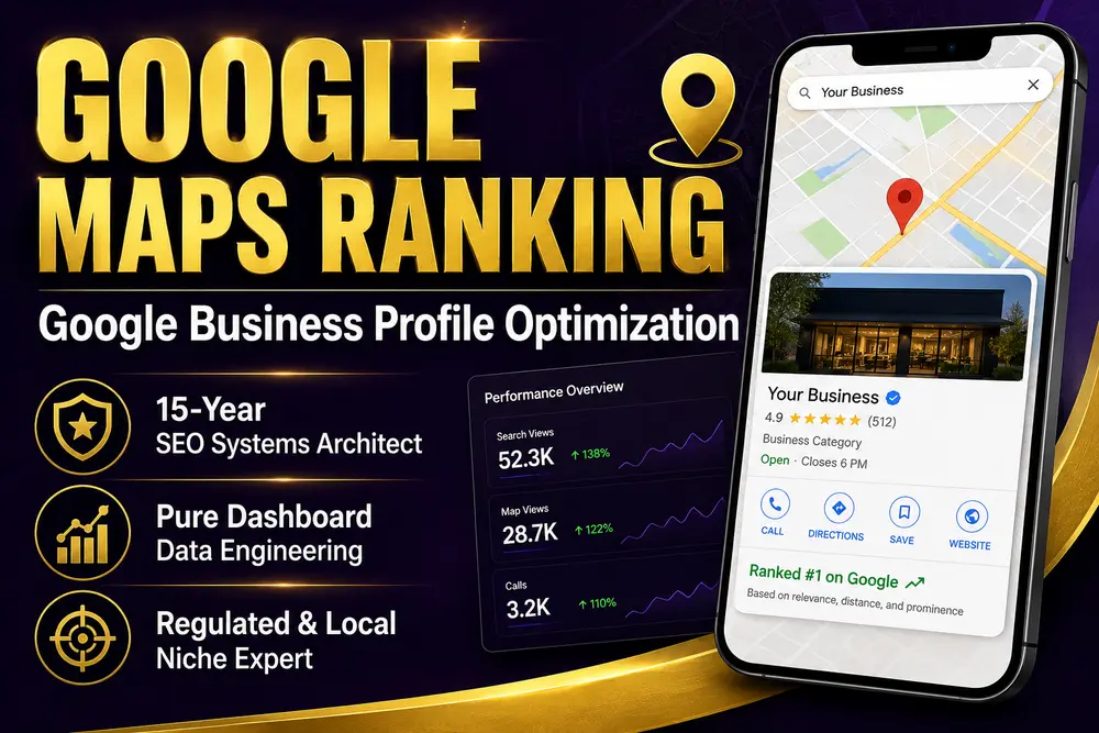 Google maps rankings for google business optimization expert
