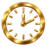 gold clock icon